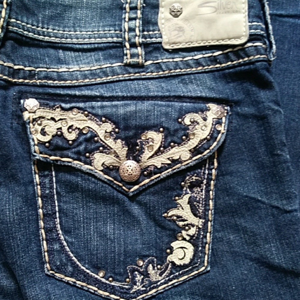 Silver Suki Flap 17 Jeans 32/33 - Picture 6 of 8